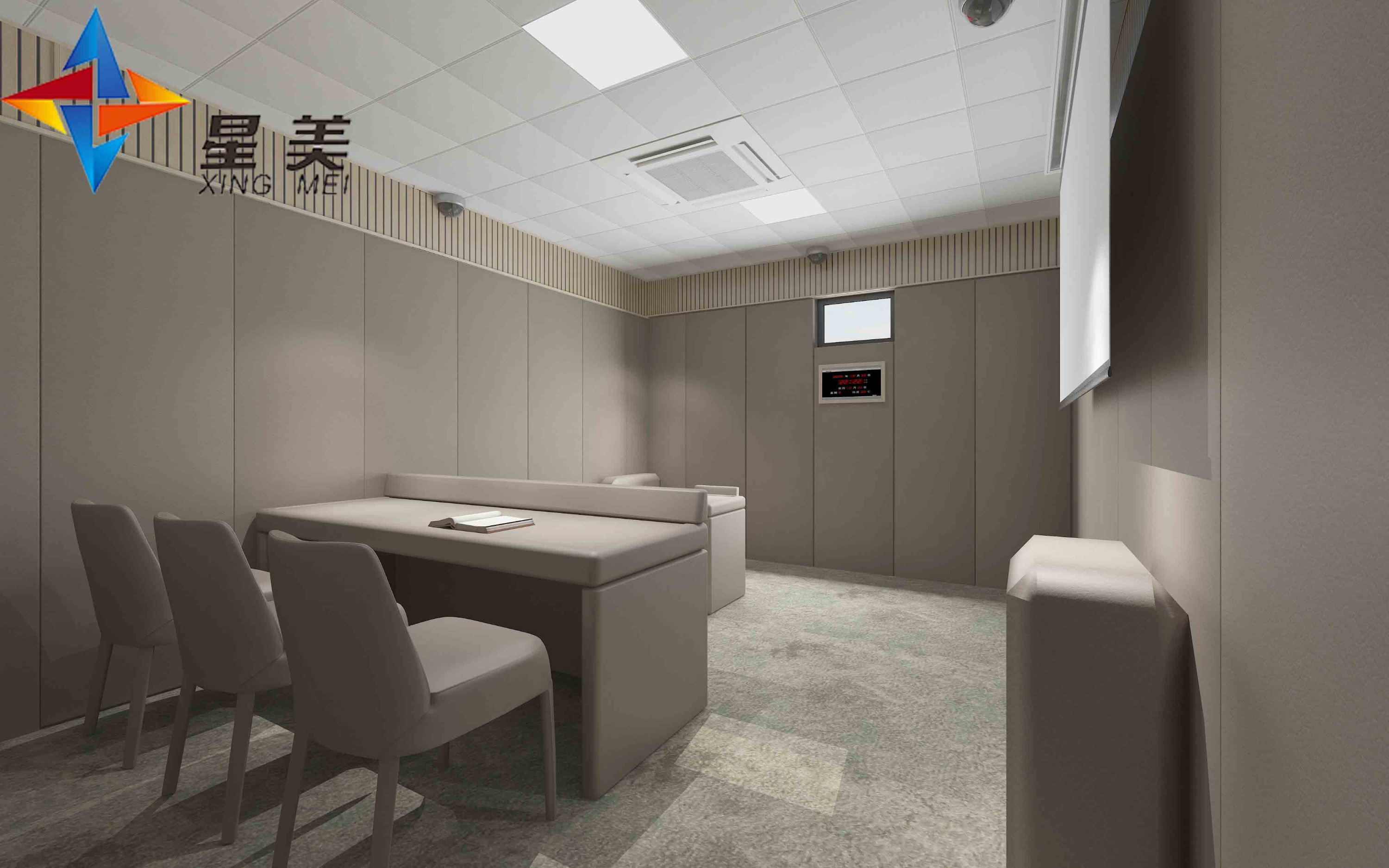 談話室軟包采用高密度阻燃基材